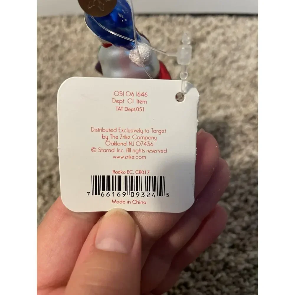 Christopher Radko For Target North Pole Postbox Glass Ornament New Christmas